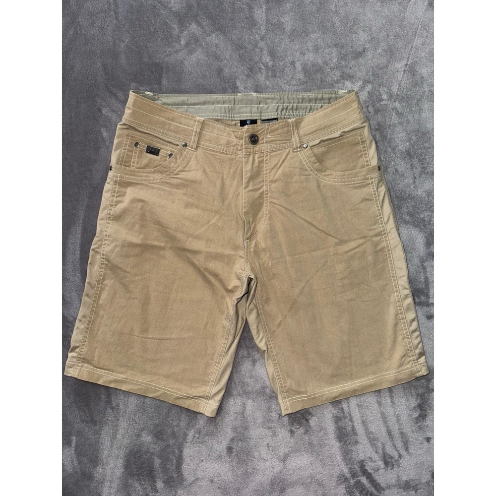 KUHL‎ Mens Patent Pending Tan Outdoors Hiking Camp Casual Shorts Size 34